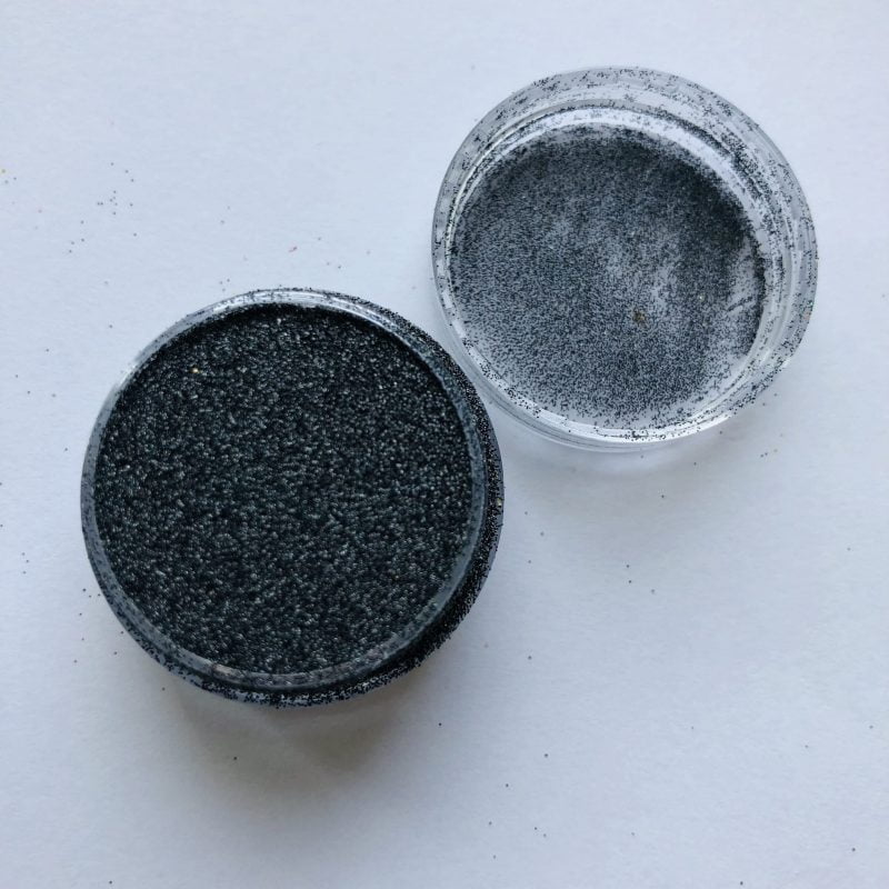 Brokat czarny ALU 0,1mm
