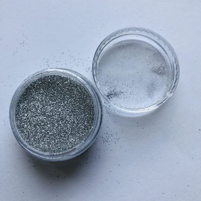 Brokat srebrny ALU 0,1mm