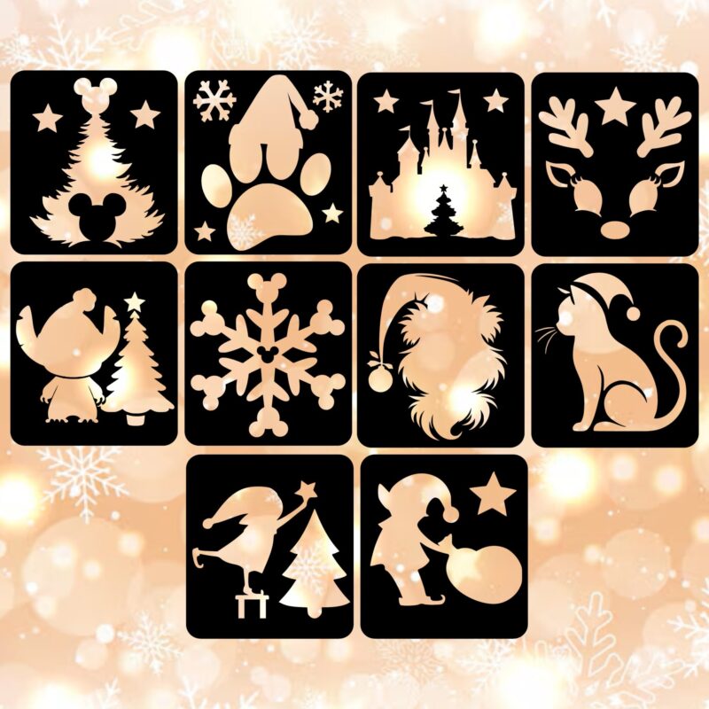 Bajkowe Xmas zestaw szablonow