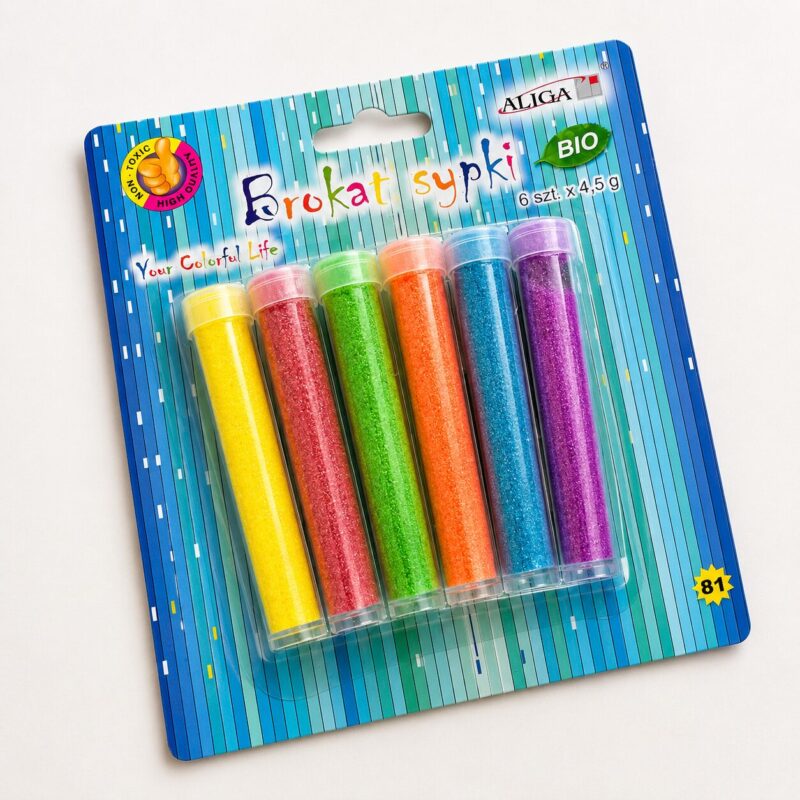 Brokat sypki bio 6 szt.x4,5g zestaw